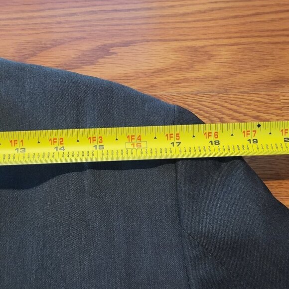 Banana Republic Tailored Fit Blazer 42R Gray Wool White Viscose Sport Coat - Picture 13 of 15